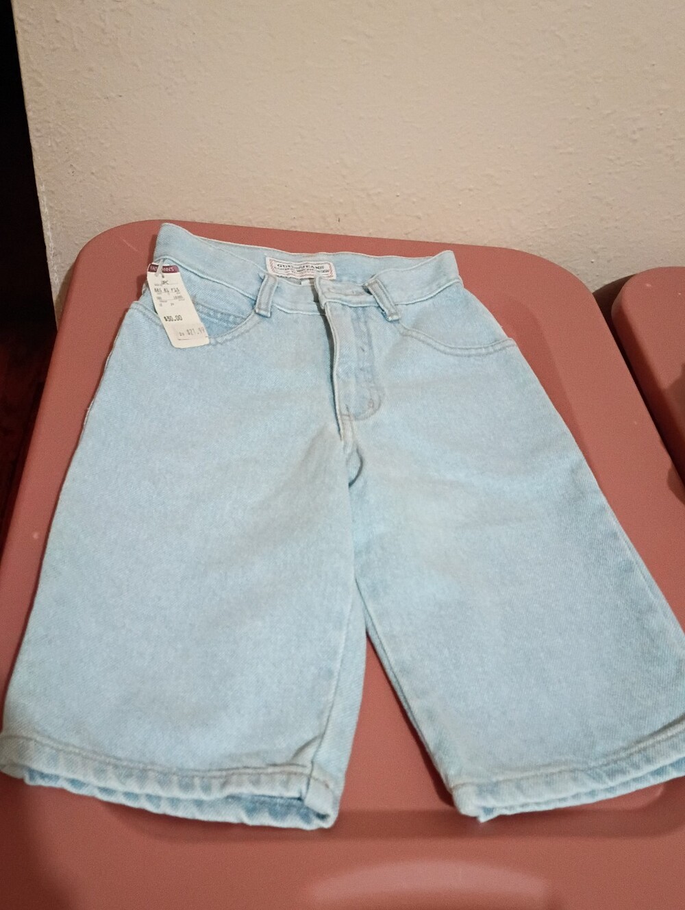 NWT VTG GIRLS GUESS SIZE 7 WIDE LEG BERMUDAS KAUFMANS TAG, USA MADE,100% COTTON